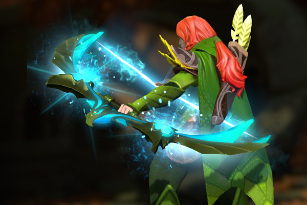 Windranger - Windranger Custom Blue Immortal Bow